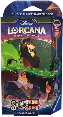 Shimmering Skies Emerald & Steel Starter Deck Disney Lorcana Tcg