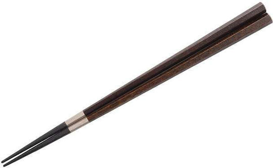 Essstäbchen Handgefertigt Holz Lack Braun Design 22,5 cm 2 Stk Klassisch