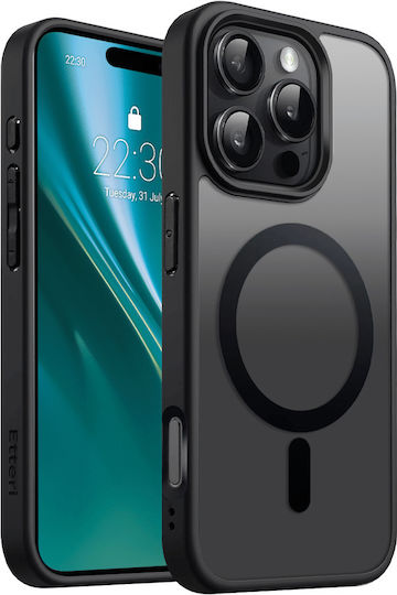 Etteri Back Cover Silicone / Plastic Black (iPhone 16 Pro Max)