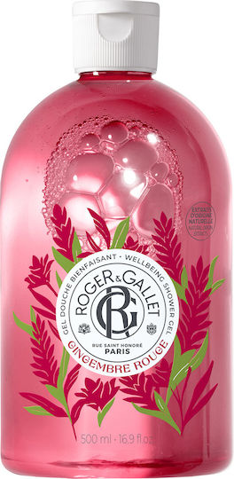 Roger & Gallet Gingembre Rouge Gel de Duș cu AHA pentru Exfoliere 500ml