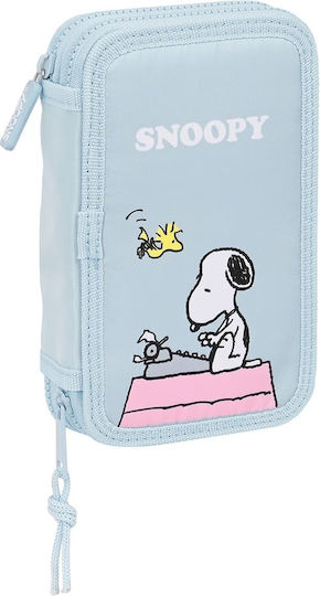 Safta 412339854 Snoopy Imagine Κασετίνα Ύφασμα Γαλάζιο