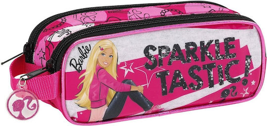 Safta 811510513 Barbie Glitter Ученическа Несесер Текстил Розов