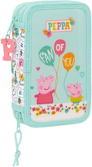 Safta 412290854 Peppa Pig Cozy Corner Κασετίνα Ύφασμα Τυρκουάζ