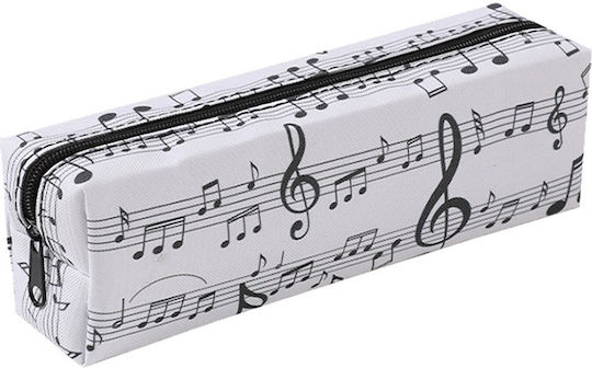 I-Total Music Cloth Federmäppchen Zylinderförmig Weiß