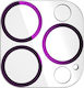 Lens Shield Full Camera Protection Tempered Glass Purple for the Samsung Galaxy S23 Ultra