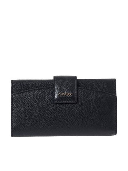 Small Leather Women's Card Wallet with RFID Black
