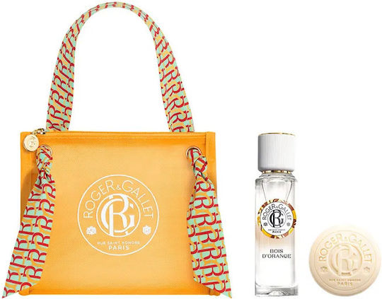 Roger & Gallet Set Bois D'orange Wellbeing Fragrant Water 30ml & Bois D'orange Beneficial Soap 50gr