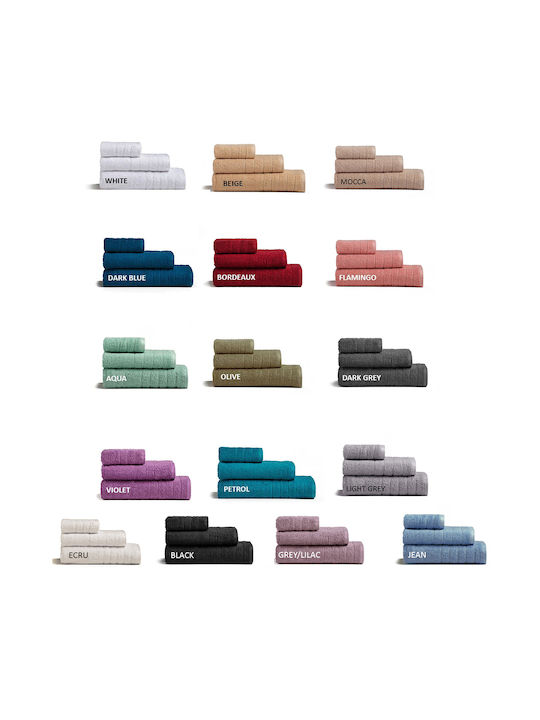 Melinen Facecloth Fresca 50x90cm Dark Aqua Weig...