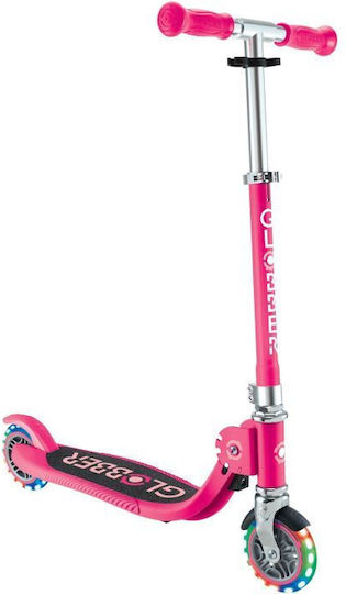 Globber Kids Foldable Flow 2-Wheel Scooter for 3+ Years Fuchsia