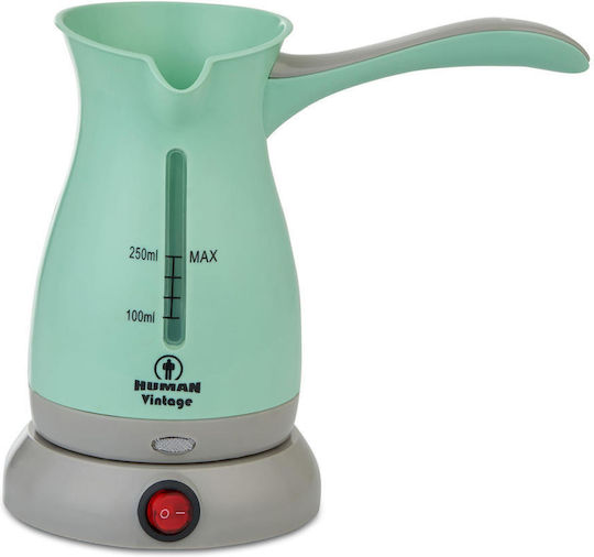 Human Електрическа Гръцка Кана За Кафе 650W С Капацитет 300ml Зелен