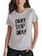 Logo Women's Blouse Cotton Short Sleeve White