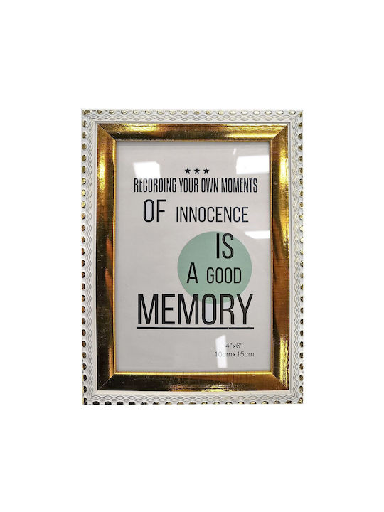 HOMie Plastic Photo Frame with Gold Frame