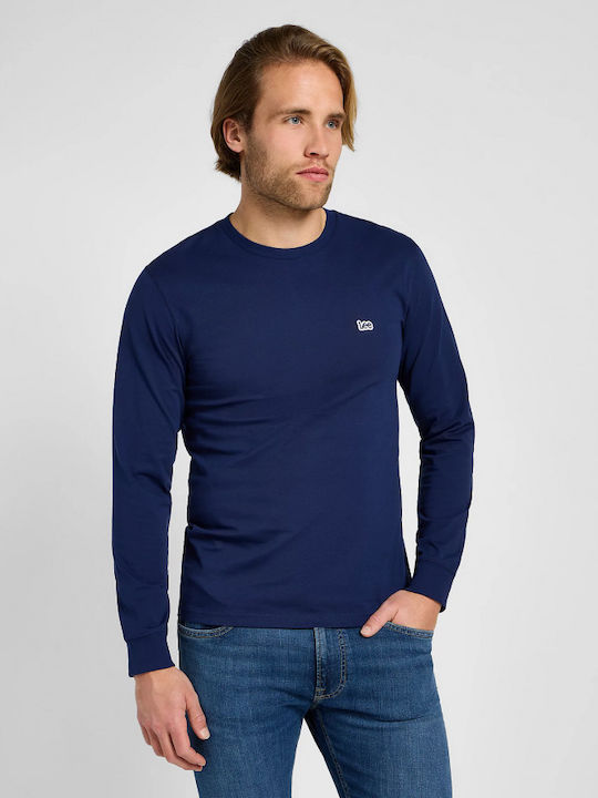 Lee Herren T-Shirt Kurzarm Marineblau