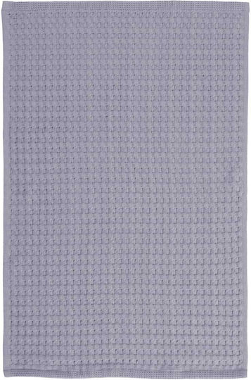 Nef-Nef Homeware Wafflow 24 Ποτηρόπανο από 100% Βαμβάκι σε Γκρι Χρώμα 45x68cm