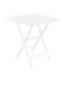 Helen Outdoor Bar Foldable Polypropylene Table White 60x60x74cm