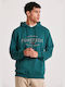 Funky Buddha Sweatshirt with Hood Green