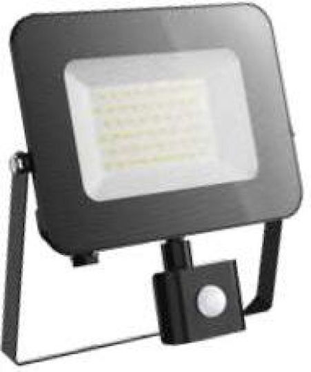 Fos me Προβολέας LED 30W Ψυχρό Λευκό 6500K με Αισθητήρα Κίνησης