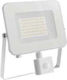Fos me Προβολέας LED 30W Φυσικό Λευκό 4000K με Αισθητήρα Κίνησης