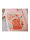 Nef-Nef Homeware Blanket Cot Indonesia Velvet Orange 100x140cm