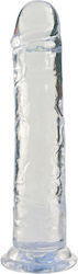 Γυάλινο Dildo Διάφανο 18cm
