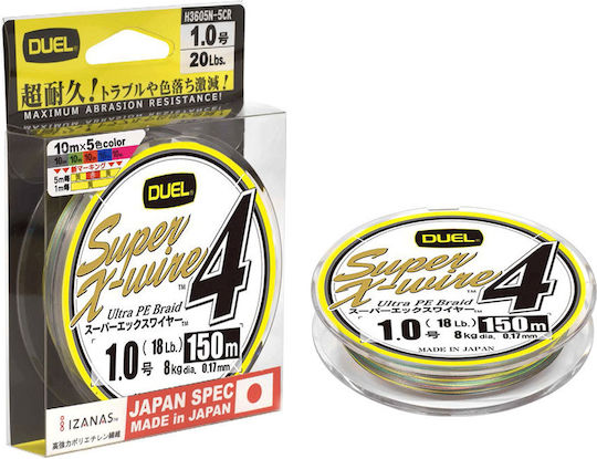 Duel X-wire Fischereifaden 200m / 0.17mm / 5.4kg
