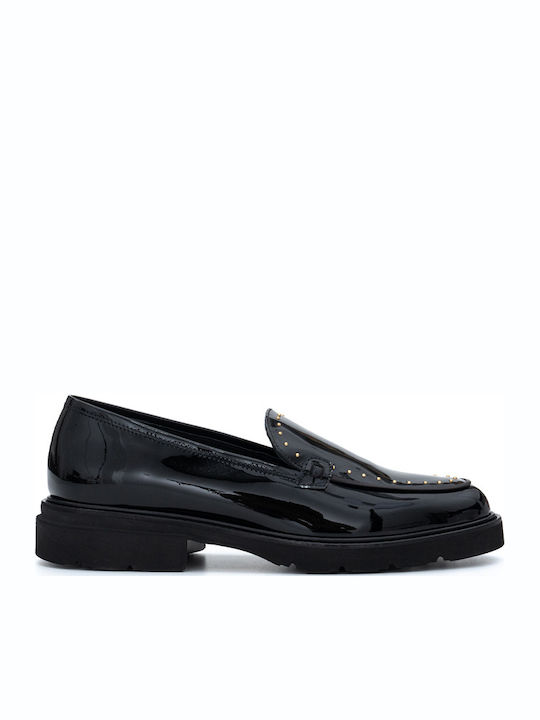 Λουστρίνι Γυναικεία Loafers σε Μαύρο Χρώμα