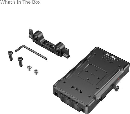 Placă de montare avansată pentru baterii V-mount Smallrig cu clemă dublă pentru tije de 15mm 3203b
