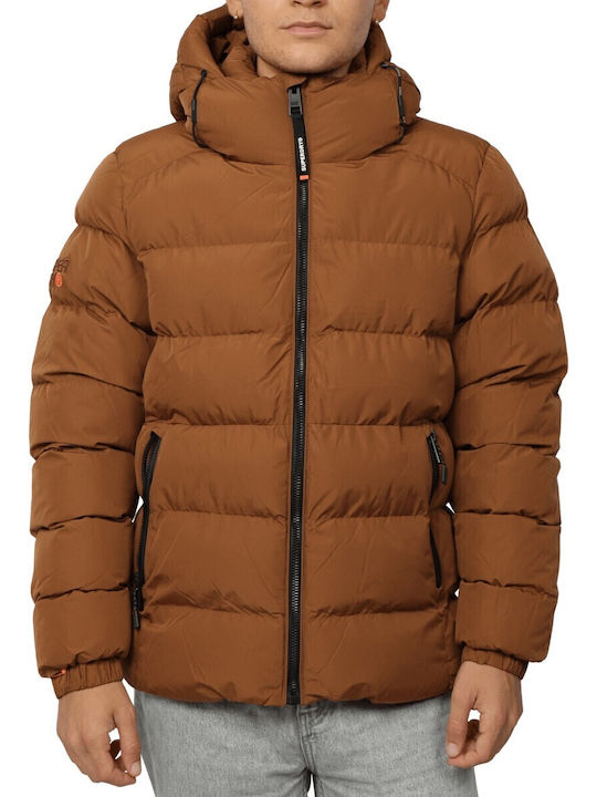 Superdry M D2 Sdcd Μπουφάν Puffer Κάμελ