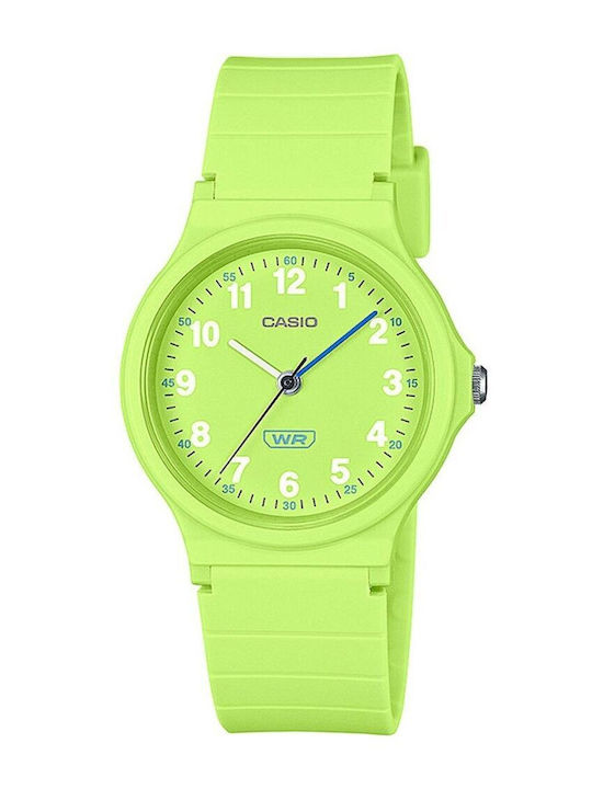Casio Γυναικείο Ρολόι 31mm Μπαταρίας με Πράσινο...