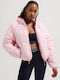 Women's Short Puffer Jacket for Winter Almond Blossom