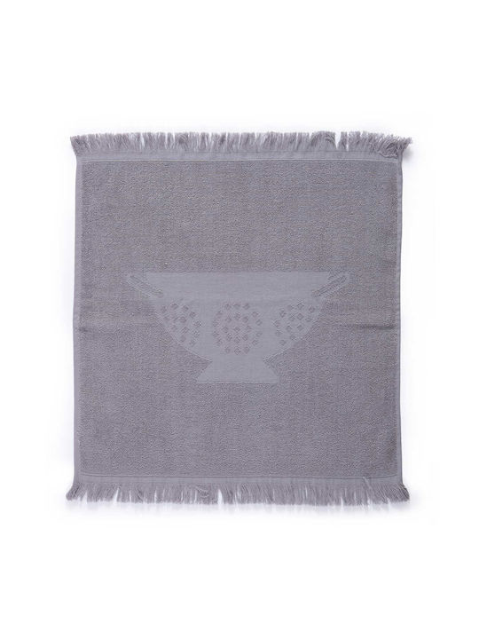 Nef-Nef Homeware Tea Towel made of 100% Cotton in Gray Color 50x50cm 1pcs