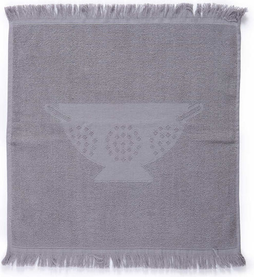 Nef-Nef Homeware Colander Tea Towel from 100% Cotton in Gray Color 50x50cm Nef-Nef Homeware Colander Tea Towel from 100% Cotton in Gray Color 50x50cm