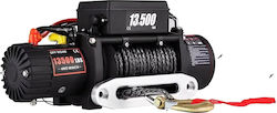 Electric Winch 13,500 Lbs High Performance Motor Durable Synthetic Rope 13500lbs