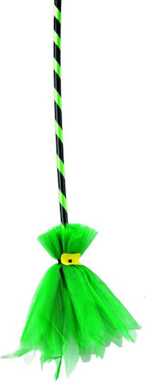 Carnival Broom Green for Halloween 1pcs