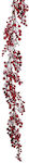 Garland Red Berries Snow 150cm