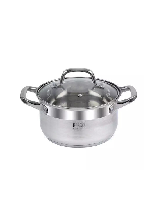 Resto Tiefer Edelstahl-Topf 2.6Es / 18cm