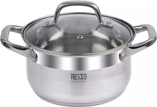 Resto Libra Deep Stainless Steel Pot 2.6lt / 18cm