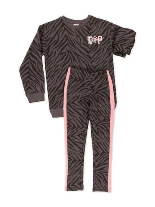 New College Kids Clothing Sets with Leggings Gray 2 Pieces