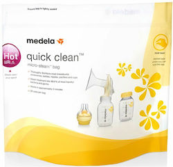 Medela Quick Clean Σακουλάκια Αποστείρωσης Μικροκυμάτων για Μπιμπερό