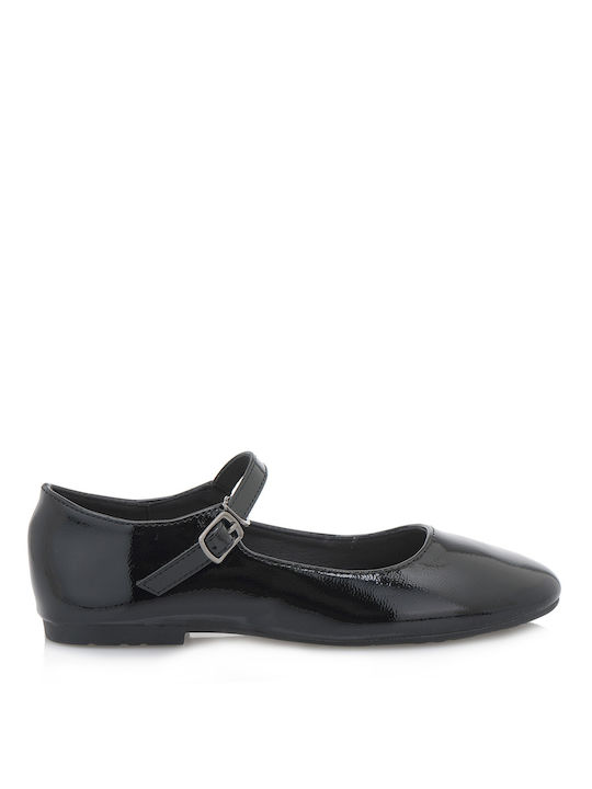 Exe Kids Patent Leather Ballerinas with Adjusta...