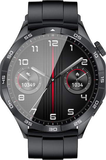 XO Watch 4 46mm with Heart Rate Monitor (Black)