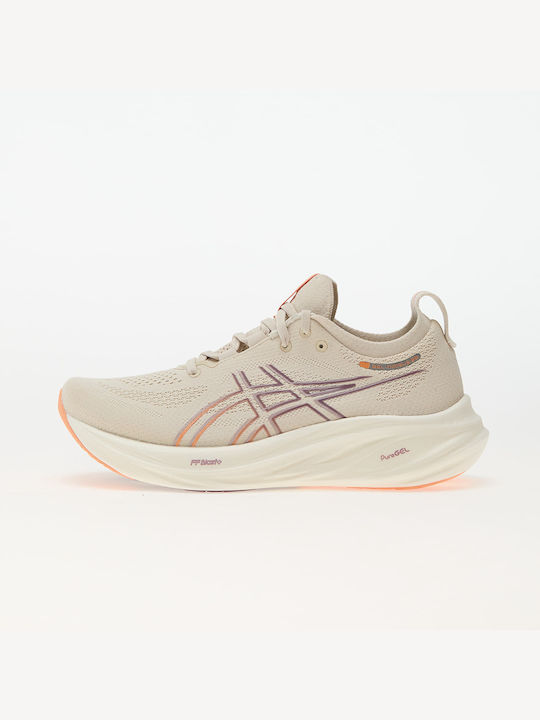 ASICS Sport Shoes Running Oatmeal / Faded Orange