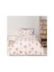 Das Home 4913 Комплект Детски Плик за Завивка Единичен с Калъфка Памучен Lilac - Pink 160x240бр
