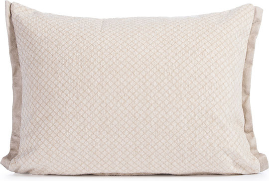 Nef-Nef Homeware Μαξιλάρι Brand Ecru 40x55εκ.