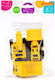 Camion Basculant Mini + Excavator Mini + Stingător de Incendii Mini + Încărcător Mini în Geantă
