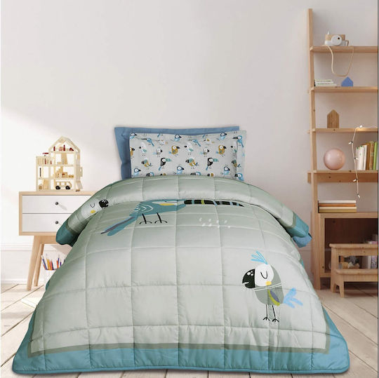 Das Home Kinderdecke Einzel Grün 160x220cm