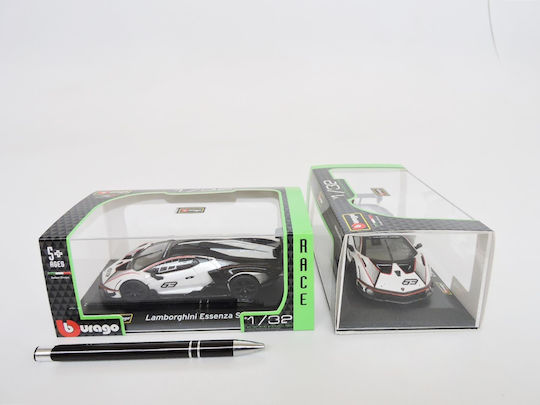 Lamborghini Essenza Scv12 White-Black 1:32 Bburago Toy Car