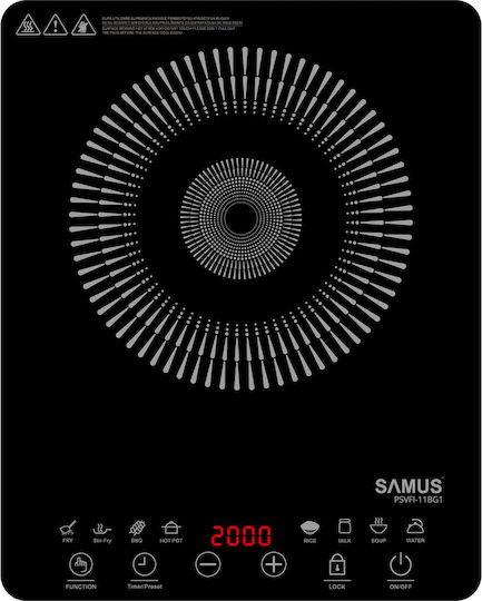 Samus PSVFI-11BG1 Countertop Burner Induktion Single Schwarz