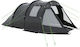 Cort De Camping Tunel Negru 3 Anotimpuri Pentru 4 Persoane 475x264x172 Cm