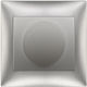 Redled Χωνευτός Διακόπτης Dimmer με Πλαίσιο LED Περιστροφικός 200W σε Ασημί Χρώμα